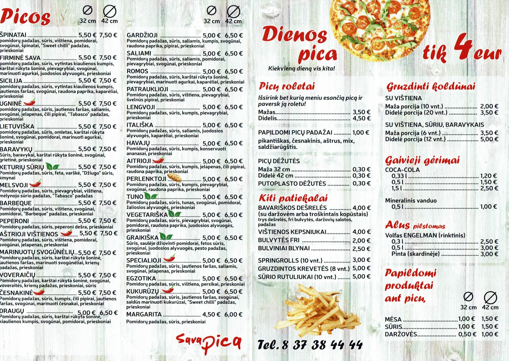 Sava pica | MENIU